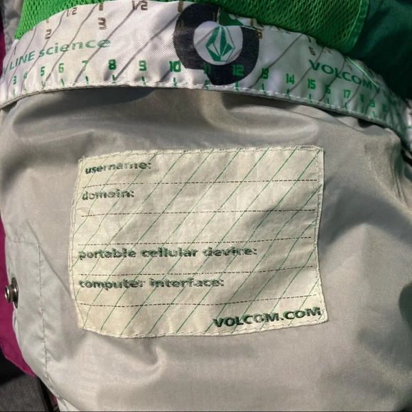 VOLCOM Sz XS Omega Gor-Tex V-Line Science Hooded Snow 06 Recco Short Snow Jacket - Picture 10 of 16